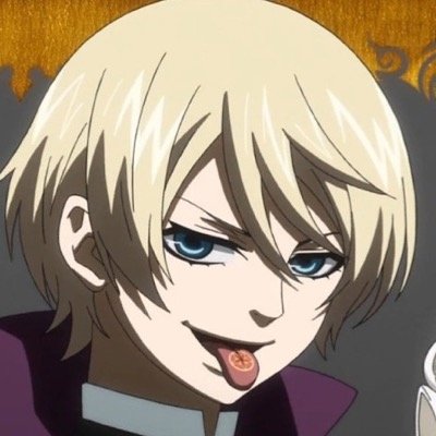 Im Alois Trancy... dont worry I wont bite...i might lick you but thats all I promise x My butler: (looking) 
#Single #Gay x