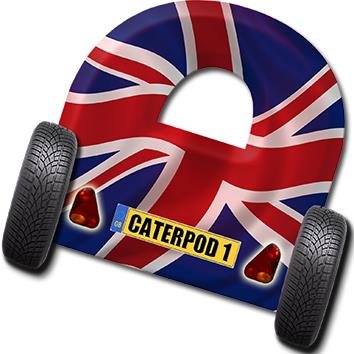 Funky, lightweight catering trailers