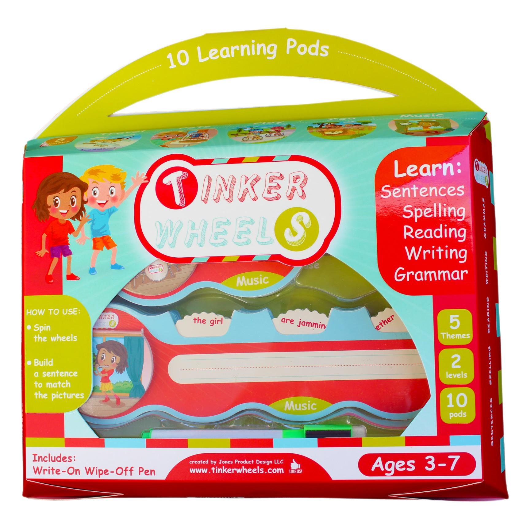 Tinker Wheels is a new innovative educational reading & writing game that has 2 levels for the Pre/K-1st Grade age group.