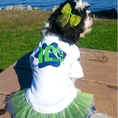 Kona loves her 12th Pup Club.  Show your 12th Pup spirit!