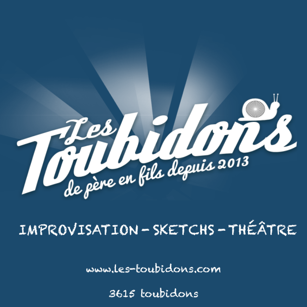 Troupe d'improvisation bien sympathique. Les Toubidons créent des spectacles pour tout le monde, même pour vous ! #Improvisation #Théâtre #FendageDePoire