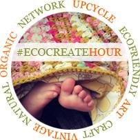 #ecocreatehour - Networking hour every Monday 8:30pm - 9:30pm - for lovers & creators of eco friendly art & craft Tweets by Kirstie Adamson & Charlotte Rhoades