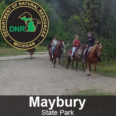 Maybury State Park Contains almost 1,000 acres of gently rolling terrain, open meadow, mature forest, a variety of wildlife and abundant wildflowers.