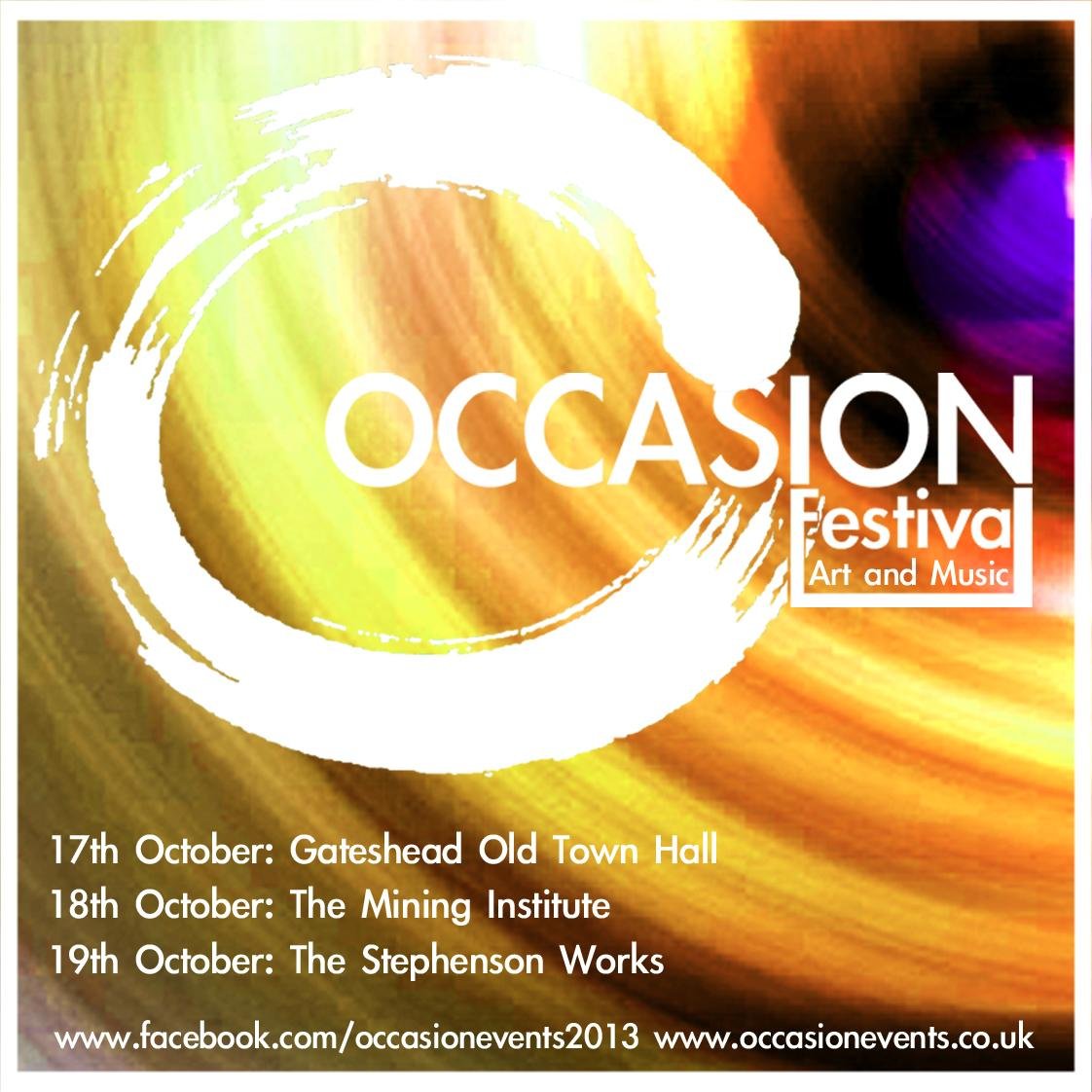 OCCASION Festival is aimed at combining the arts and music performance to form a series of visually and sonically stimulating shows.