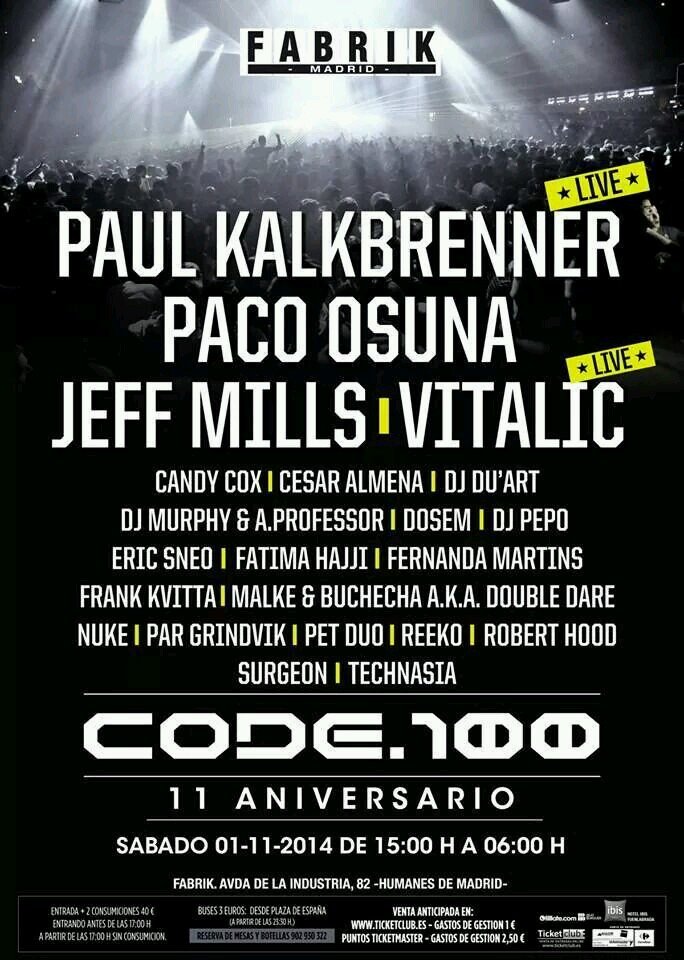 ENTRADAS FESTIVALES Y FIESTAS FABRIK                                   Nuestra locura la fiesta la cura