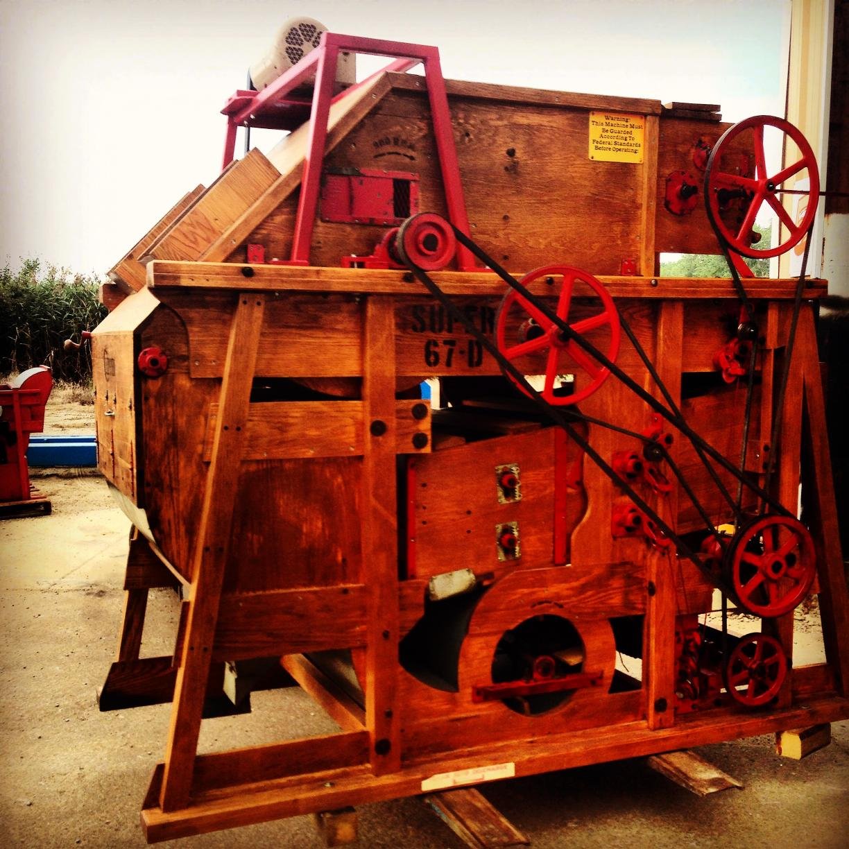 Organic grain cleaning and bagging operation of #NCGrains for #craftbrewing #craftdistilling #livestockfeed #bakeries #NClocal #Ag #craftbeer #buylocal
