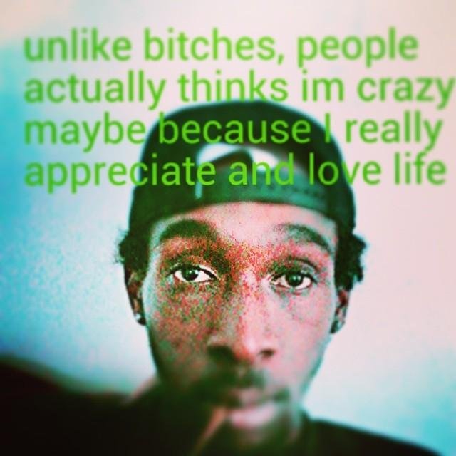 God, Family, $, Cribs, Cars, Clothes, Bitches, Niggas, & Hoes ZOELIFE