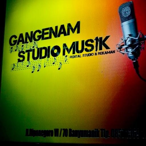 Gangenam Studio Musik, Rental studio musik dan rekaman. Hubungi 085-713-691-899 untuk informasi dan reservasi.
