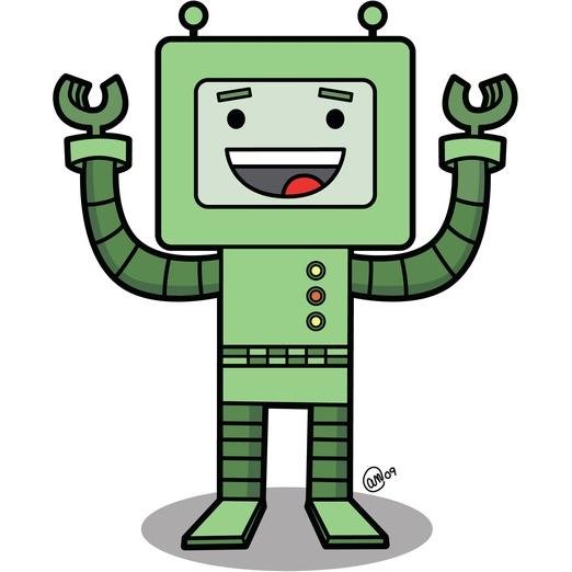 I'm a friendly robot! I work for a mysterious syndicate.