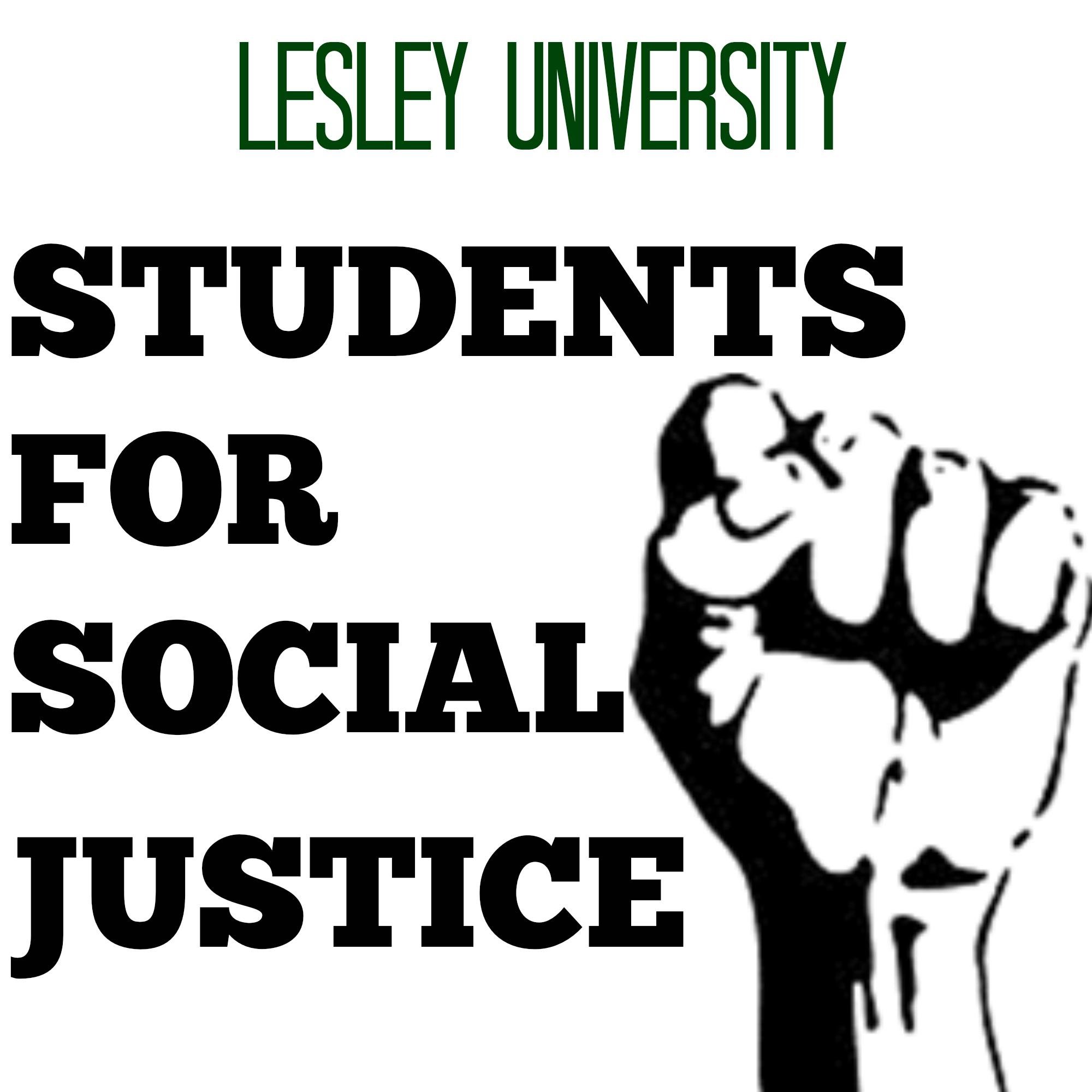 This is the official Twitter account for Students for Social Justice at Lesley University.