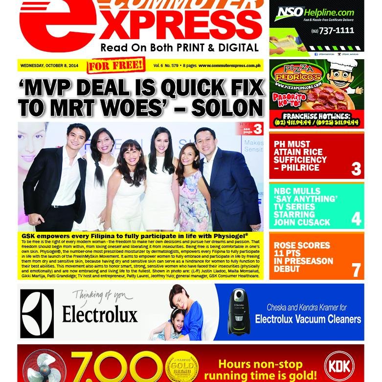 Free Newspaper Distributed to all LRT  Stations
Digital Version at http://t.co/KRdXmm8srH