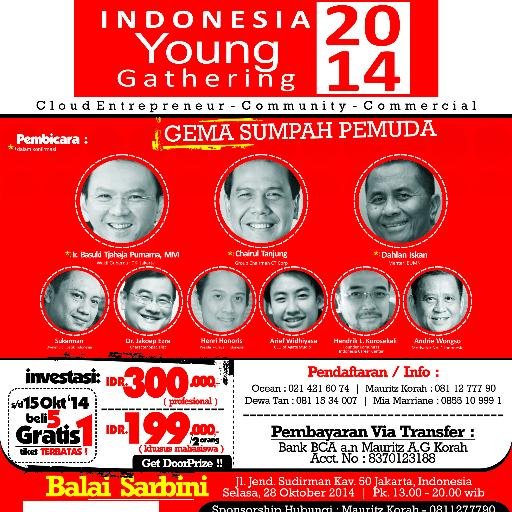 Menggerakkan entrepreneur muda dalam mengembangkan segenap potensi yang dimilikinya, agar  semakin bertumbuh, berkembang dan berdampak positif bagi bangsa.