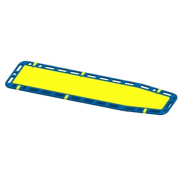 A newly developed Soft-Layered Long Spine Board PATENT PENDING Nieuw ontwikkelde wervelplank met een innovatieve drukverlagende matras  info@limatra-medical.com