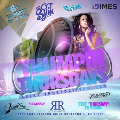 18+ Thumpin Thursdays @ Red Revolver Lounge