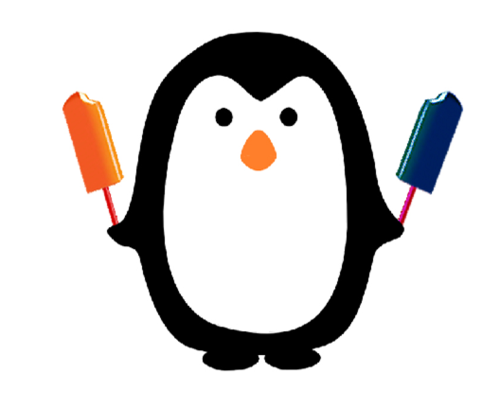 Penguin Pops are a revolutionary new frozen fruity pop with an edible stick!