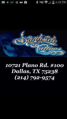 Custom tattoo shop located in Dallas, TX Follow us on Facebook https://t.co/mlcHBKycF7 and Instagram @darksidetattoos