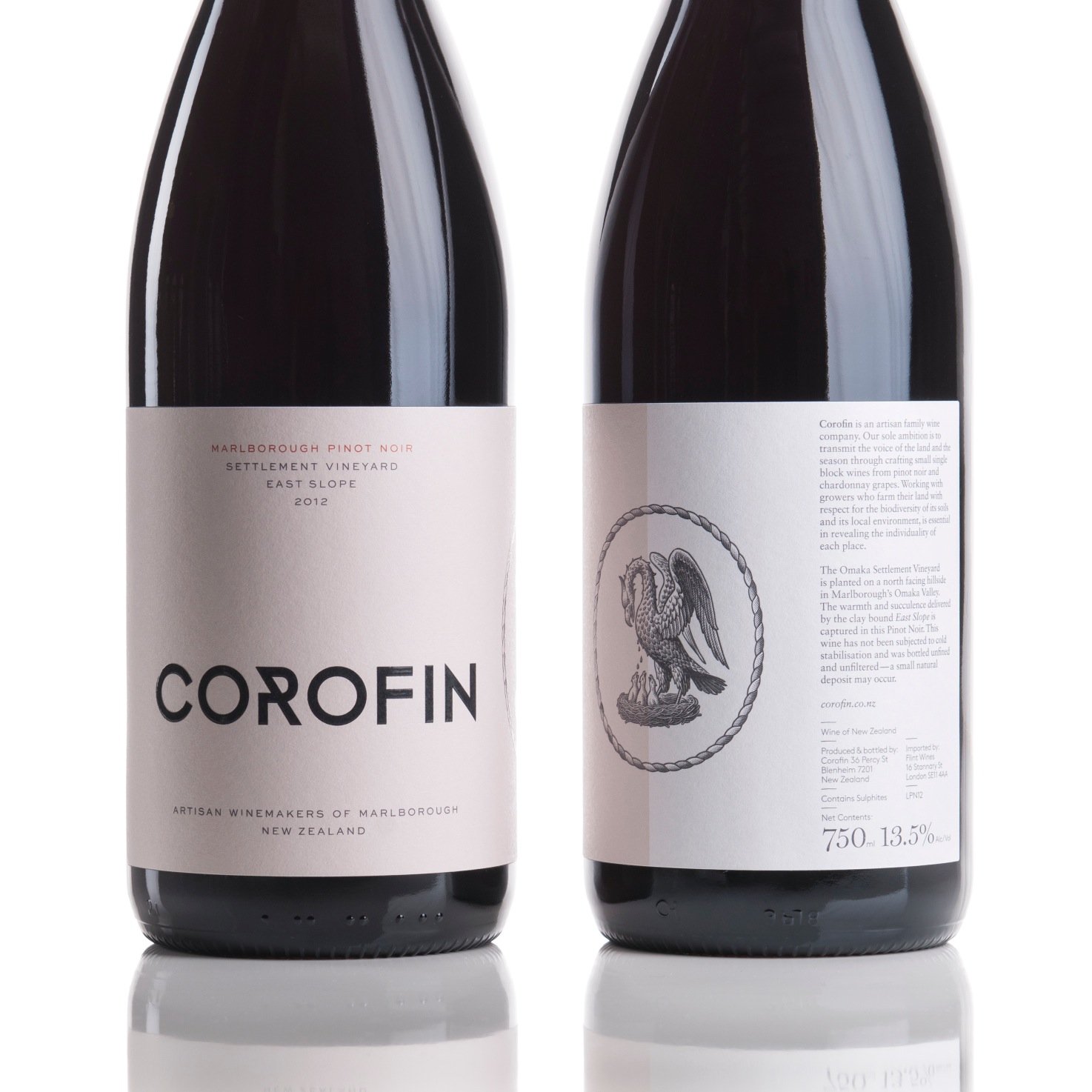 Corofin is an artisan family wine company crafting small single block wines from pinot noir and chardonnay.