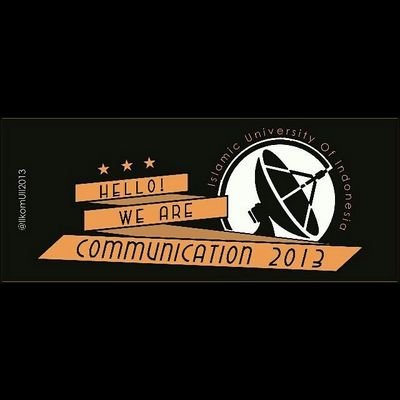 We are Communication Islamic University of Indonesia 2013