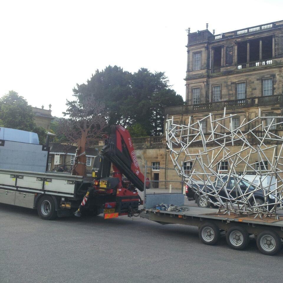 Artful logistics is a Kent based, family run, logistics company specialising in  sculpture movement, installation, export, and Warehouse or Container storage