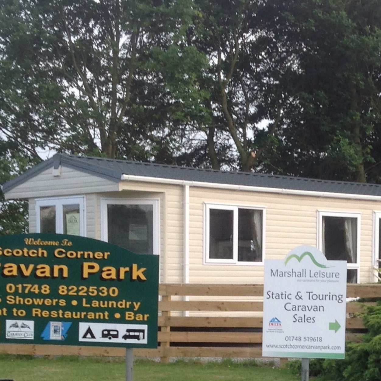 Touring Caravan Park only four miles from Richmond. Caravan storage - CASSOA approved. Caravan Sales - Statics & Tourers. Approved dealer for Delta Caravans,!