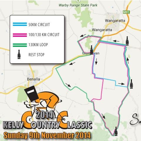 2014 Kelly Country Classic is confirmed for 9 November starting and finishing at Sam Miranda King Valley.