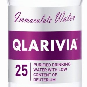 QLARIVIA - bottled water with 5 times less deuterium; nitrate-free and nitrite-free
