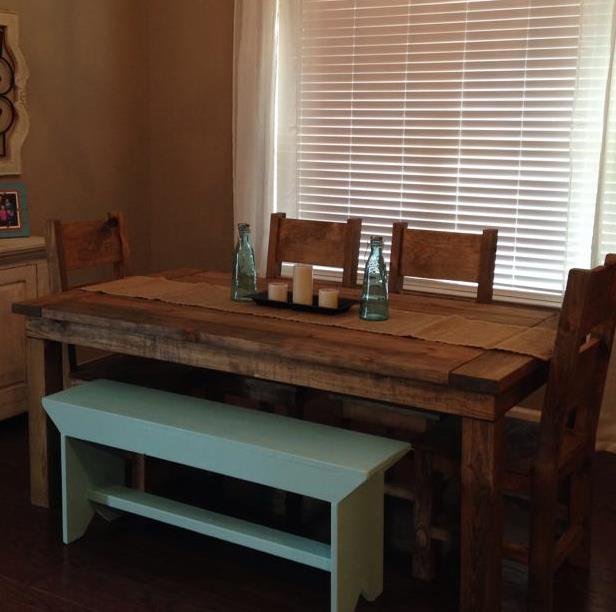 We build custom pine furniture. Specializing in dining tables, chairs and benches.