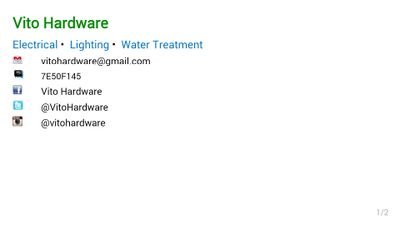 Electrical, Lighting, and Water Treatment supplier
