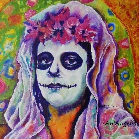 AngeliasArt's profile picture. Mixed Media Artist - Bold, acrylic and mixed media paintings and art journals. Spreading joy and creativity across the universe.