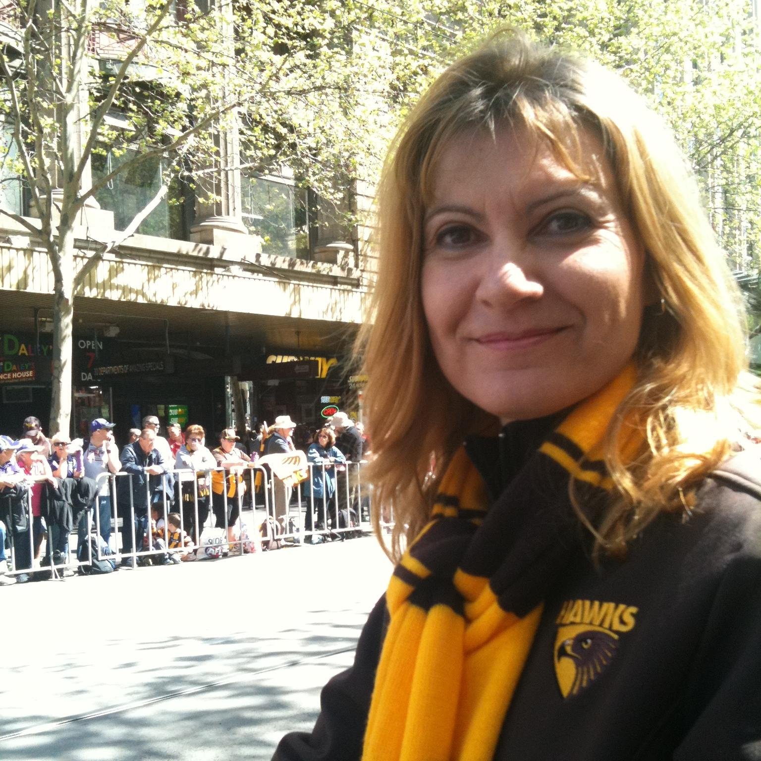 Passionate Hawks supporter