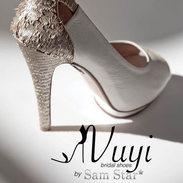 Limited edition designer  leather bridal that a bride can still wear after the wedding  by  SA Shoe Designer Samstar