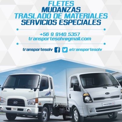 Empresa de Fletes, Mudanzas, Traslado de Materiales y Servicios Especiales Contacto: (09) 9 140 5357 ( dentro y fuera de santiago)
No dude en cotizarnos!!