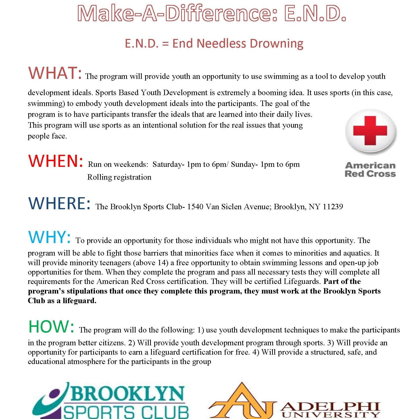 mad_eny's profile picture. Make-A-Difference is a free Sports Based Youth Development program geared to teach Character Development through swimming/lifesaving skills.