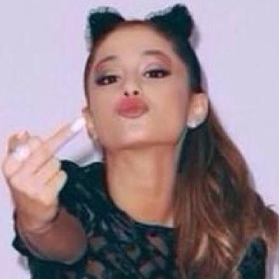 ariana me segue, também já favoritou meu tweet vine