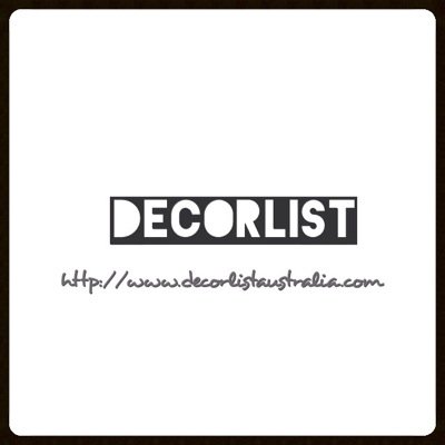 decorlist's profile picture. Inspired home décor since 2014. Check us out at Twitter: @decorlist Facebook: decorlist Instagram: #decorlist Call: 1300-350-931 for more information