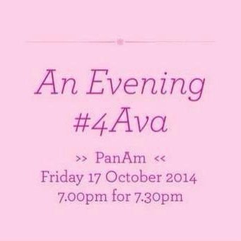 Fundraising events #4Ava! Next event:- 'An Evening #4Ava' - 17/10/14 @ Pan Am Liverpool! Email: 4ava@heaneywatson.com or call 0151 282 5555 for tickets!