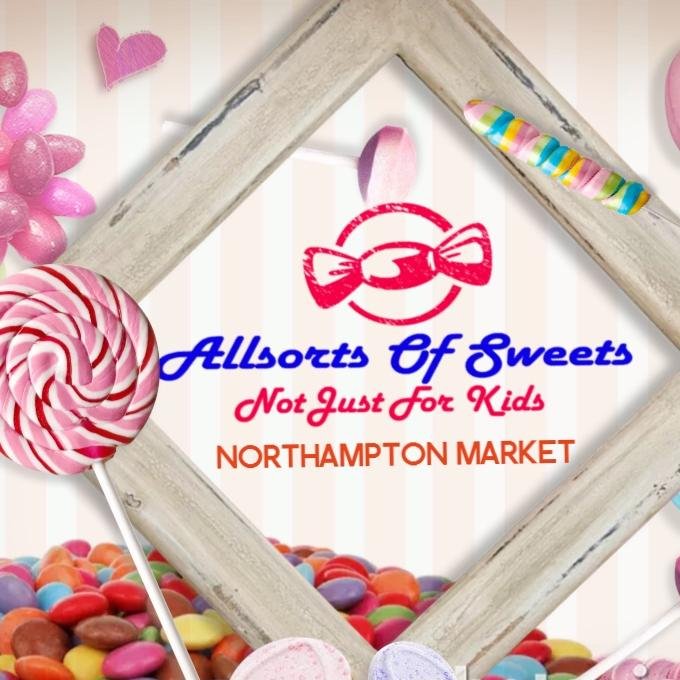 Sweet stall on Coventry market, Sweet bags £1 each - 4 for £3.50 - £6 for £5, Gifts, Candy floss, Halal, Sugar free, USA and much more.