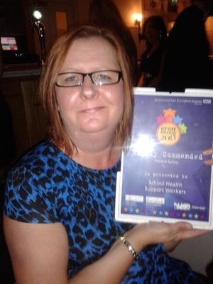 Sandwell School Nursing Vulnerable Children's School Nurse Support Worker. Making a difference. Recent Winners of the Nursing Times Awards 2015