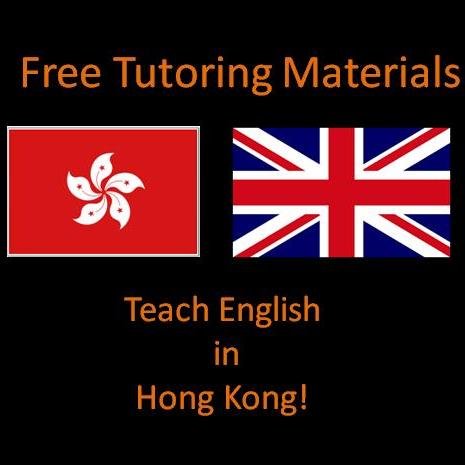 Hong Kong Teacher Provides English Tutors with free materials. The website will be live soon with easy to work with activities that benefit all involved.