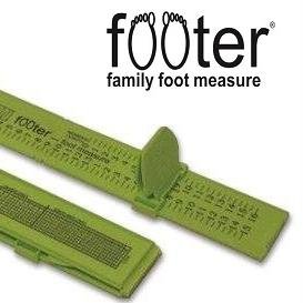 The fOOter is accurate, collapsable & economical. FAMILY FUN, sizing children & adults. Awarded the American Podiatric Medical Association Seal of Acceptance