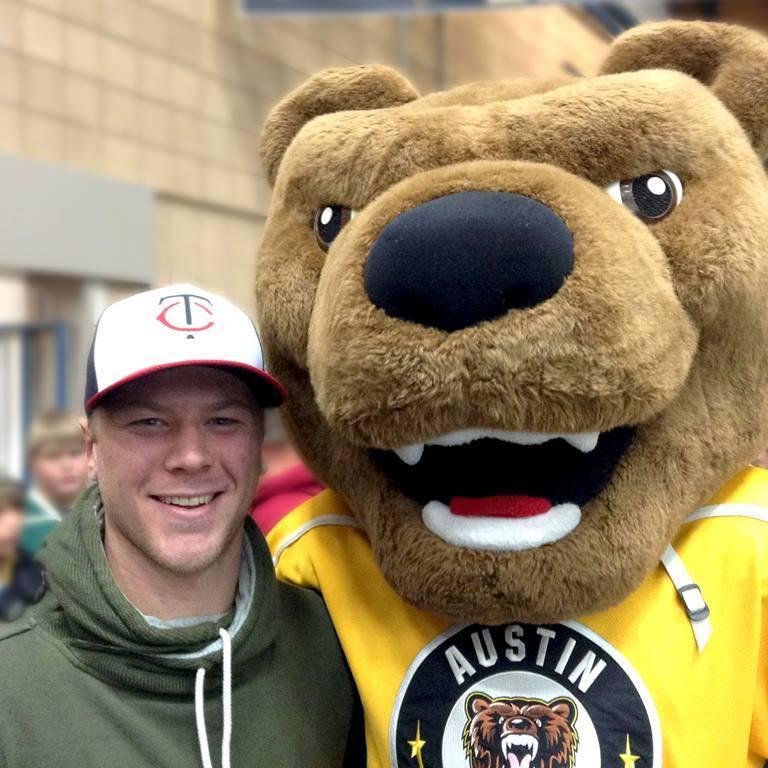 Best Mascot for the Best NAHL Team the Austin Bruins