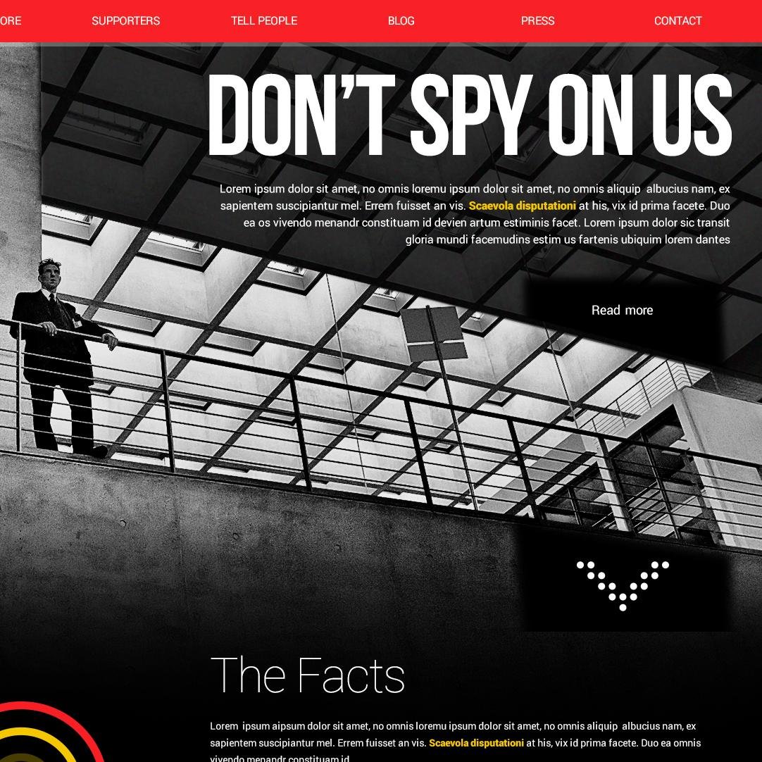 Don't Spy on Us