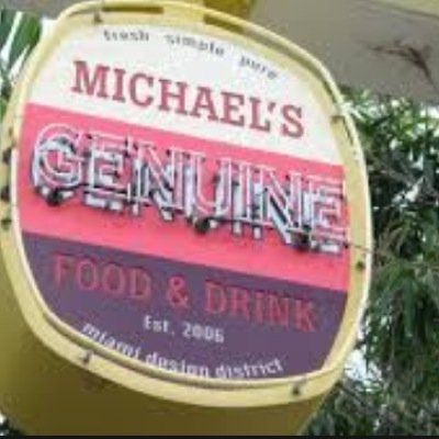 Michael's Genuine Food & Drink restaurant in Miami, Florida