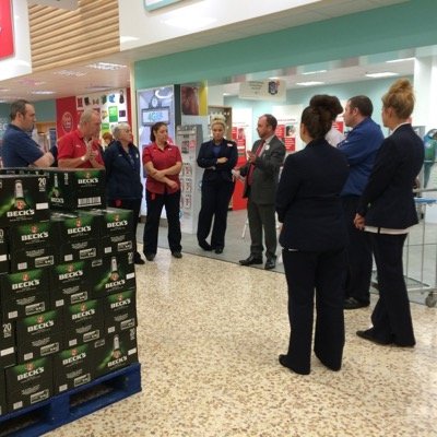 Connect to the Tesco Blackpool store. Celebrating success as well as connecting with the team