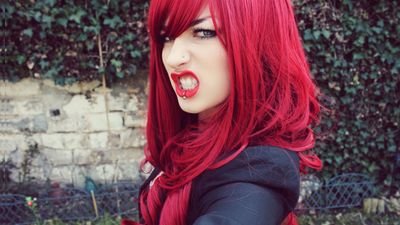 Supernatural* Rock Music♪ I'm a crazy girl pizza loving red hair pizza pizza pizza :3