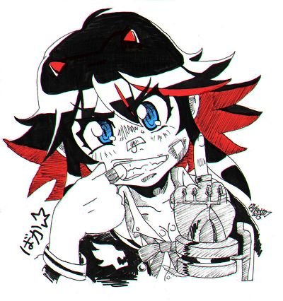Just your typical rebellious life fiber infused high-school girl who welds a giant scissor blade. No biggy. 
//Rp//