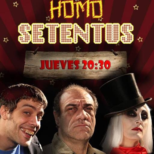 HomoSetentus's profile picture. Obra de teatro. Teatro Porteño, Corrientes 1630. Estreno 10 de Agosto.
Elenco: Jorge Priano - María Roji - Juan Guilera.
Dirección: Ezequiel Sagasti.