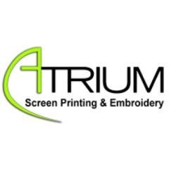Home to the best garment, screen printing, embroidery, and silk screening in town. At Atrium we guarantee the finest quality prints & the best service around !!
