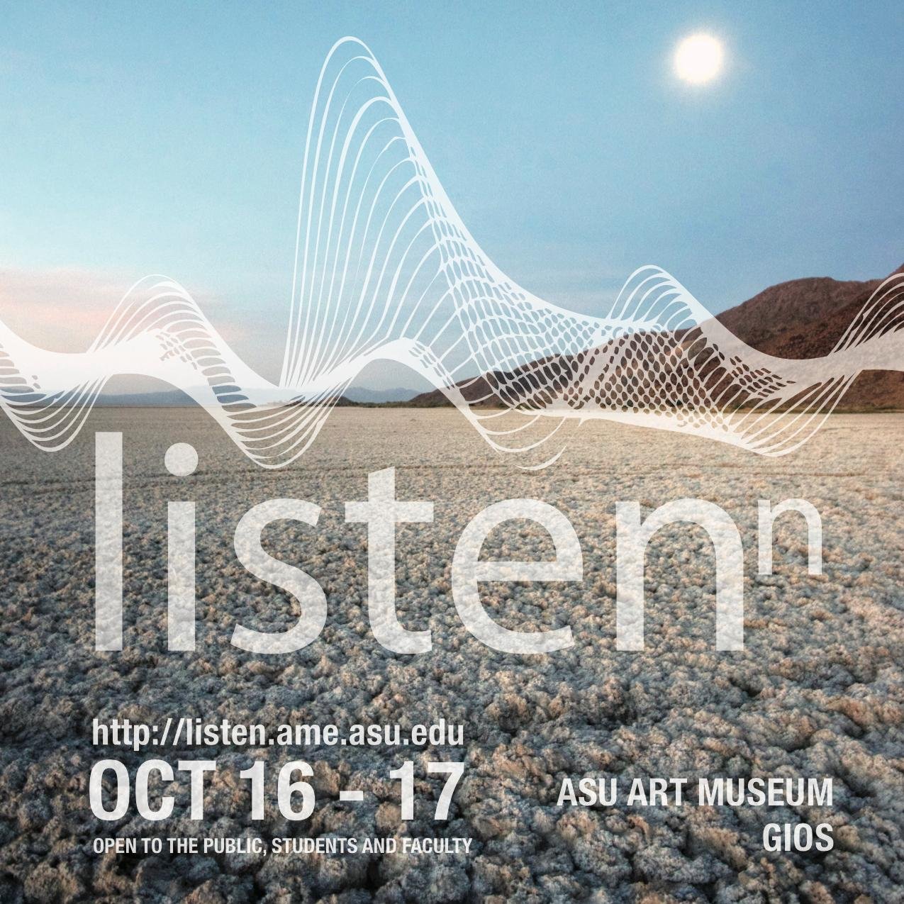 Acoustic ecology & sonic awareness @ASUHIDA @ASUgreen @GoParks #community #sound #fieldrecording #acousticecology