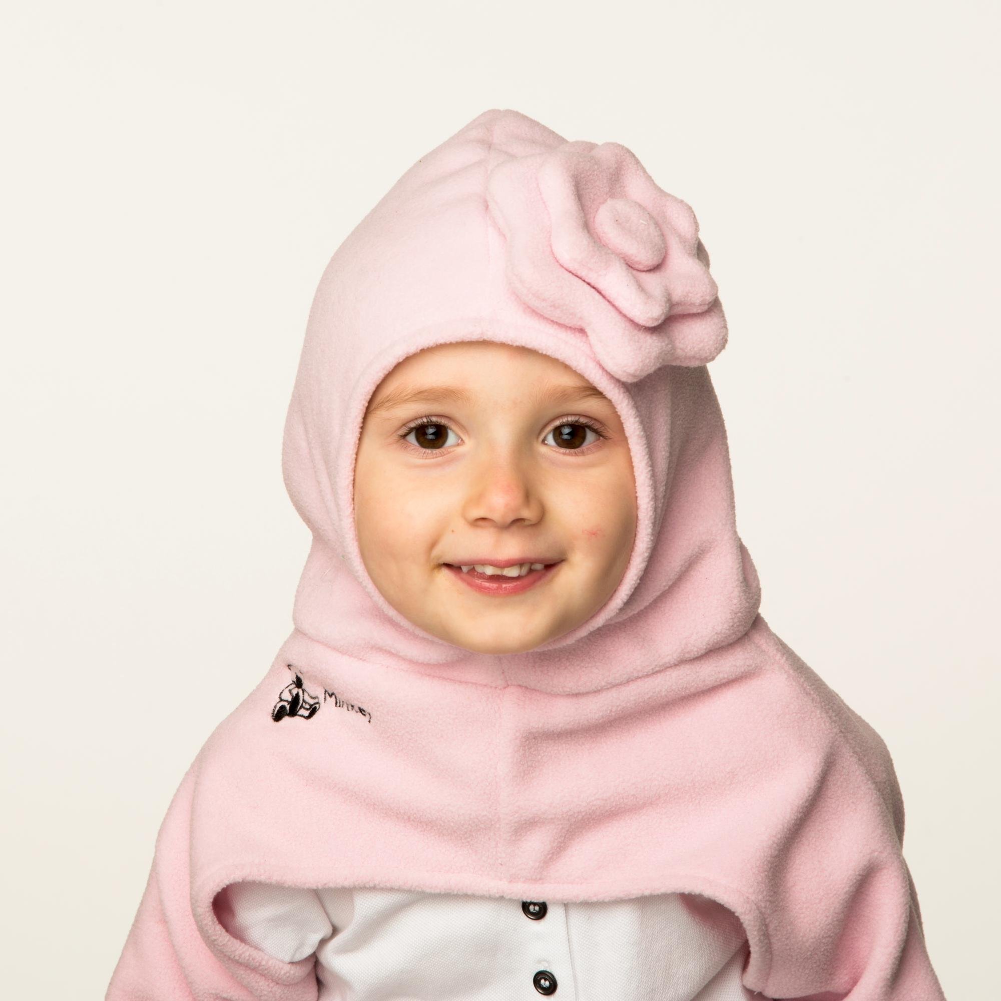 The Minkey by Olie is a patented one in all winter garment for all babies and toddlers, it is one garment that combines gloves, scarf, and hat all in one!